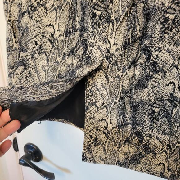 Talbots Snakeskin Print Professional Workwear Pencil Skirt Office Siren Size 8 - Picture 6 of 9